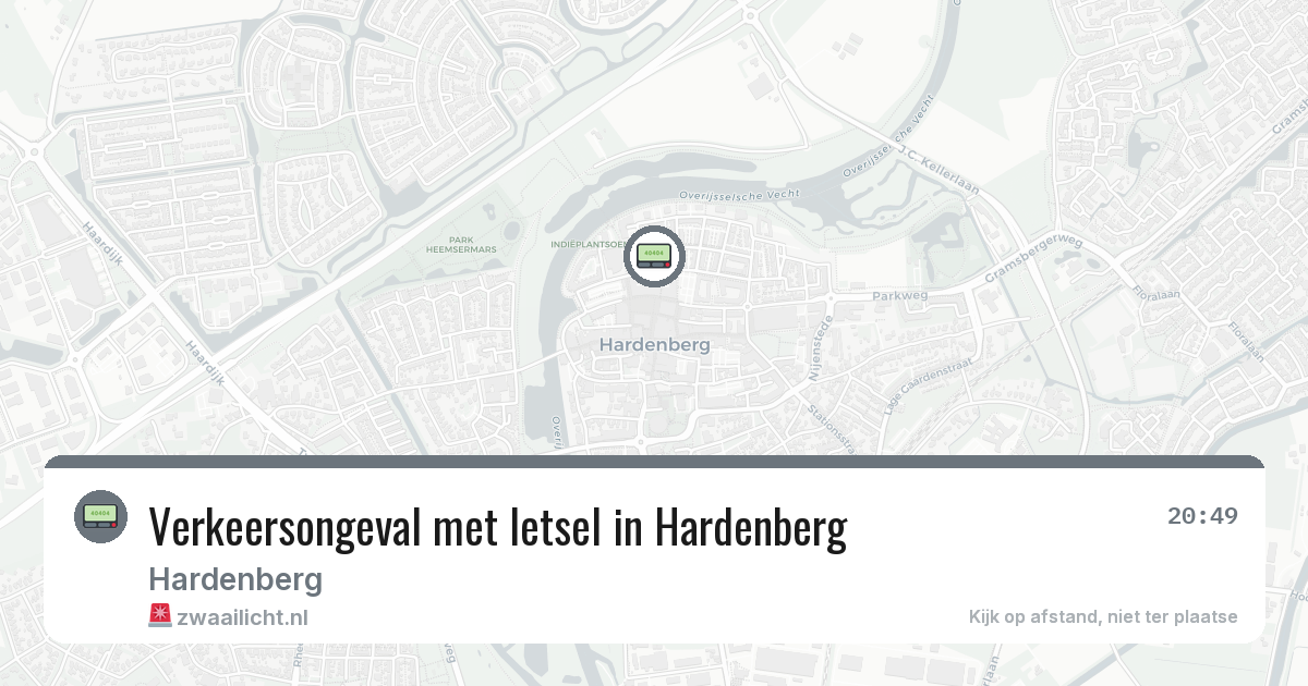 Verkeersongeval met letsel in Hardenberg — 5 aug 2026
