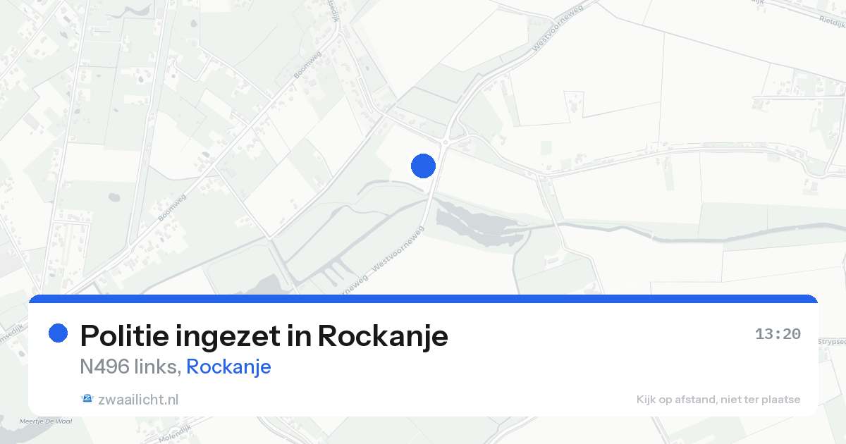 Politie ingezet in Rockanje — 16 aug 2026 | 🚨 Zwaailicht.nl