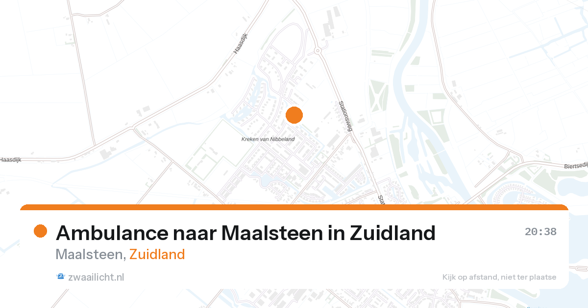 Ambulance naar Maalsteen in Zuidland — 28 aug 2026