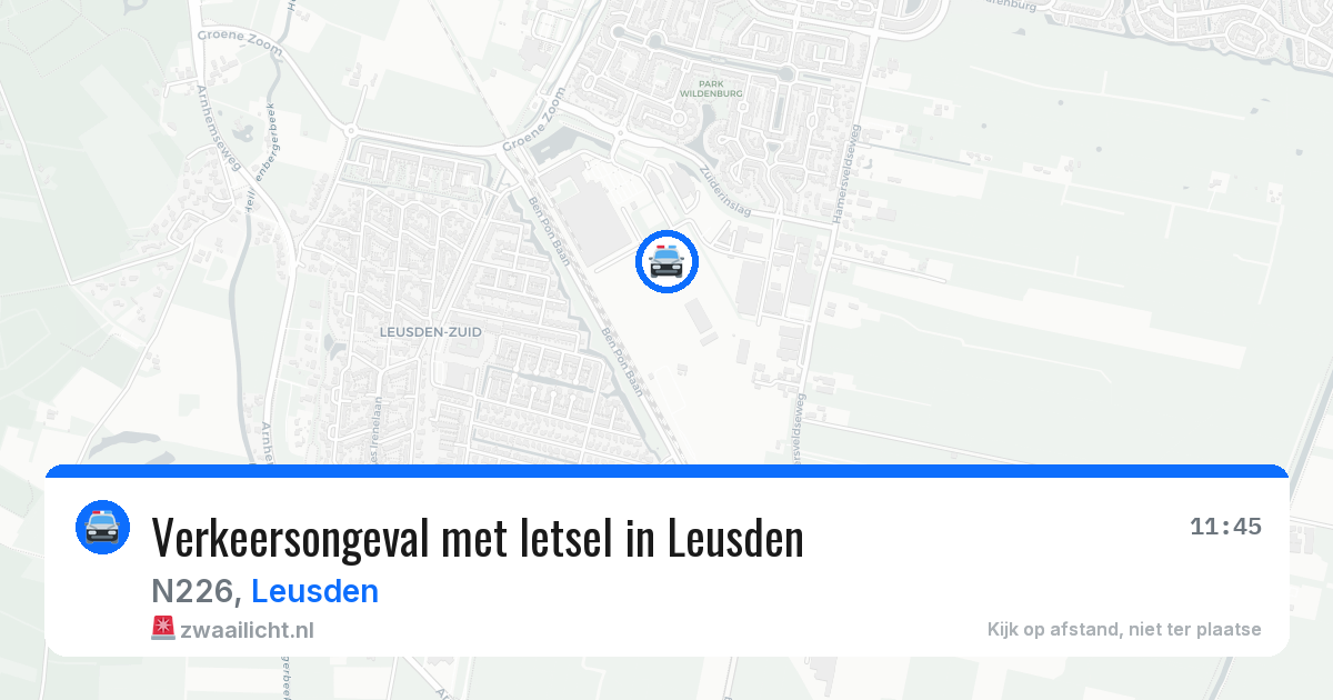 Verkeersongeval met letsel in Leusden — 30 mei 2026