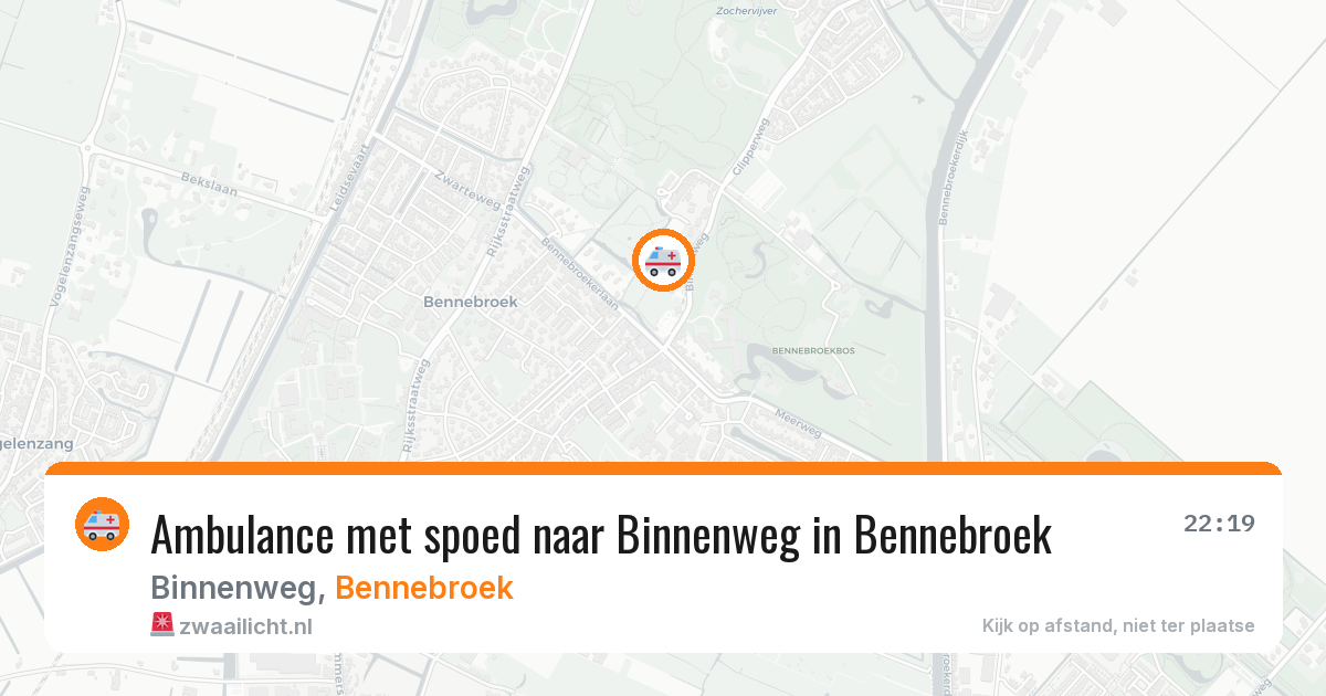 Ambulance met spoed naar Binnenweg in Bennebroek — 2 jun 2026