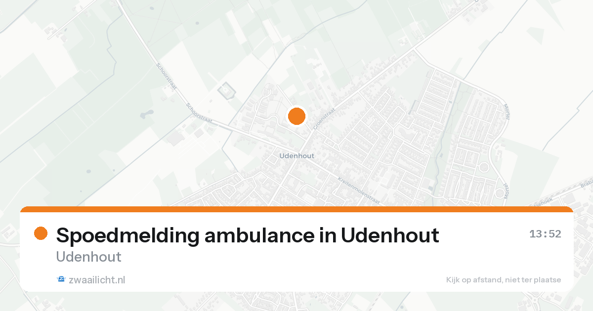 Spoedmelding ambulance in Udenhout — 30 jan 2026