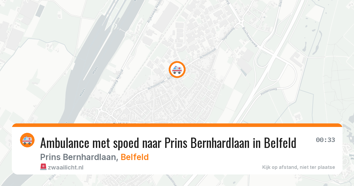 Ambulance met spoed naar Prins Bernhardlaan in Belfeld — 28 jul 2026