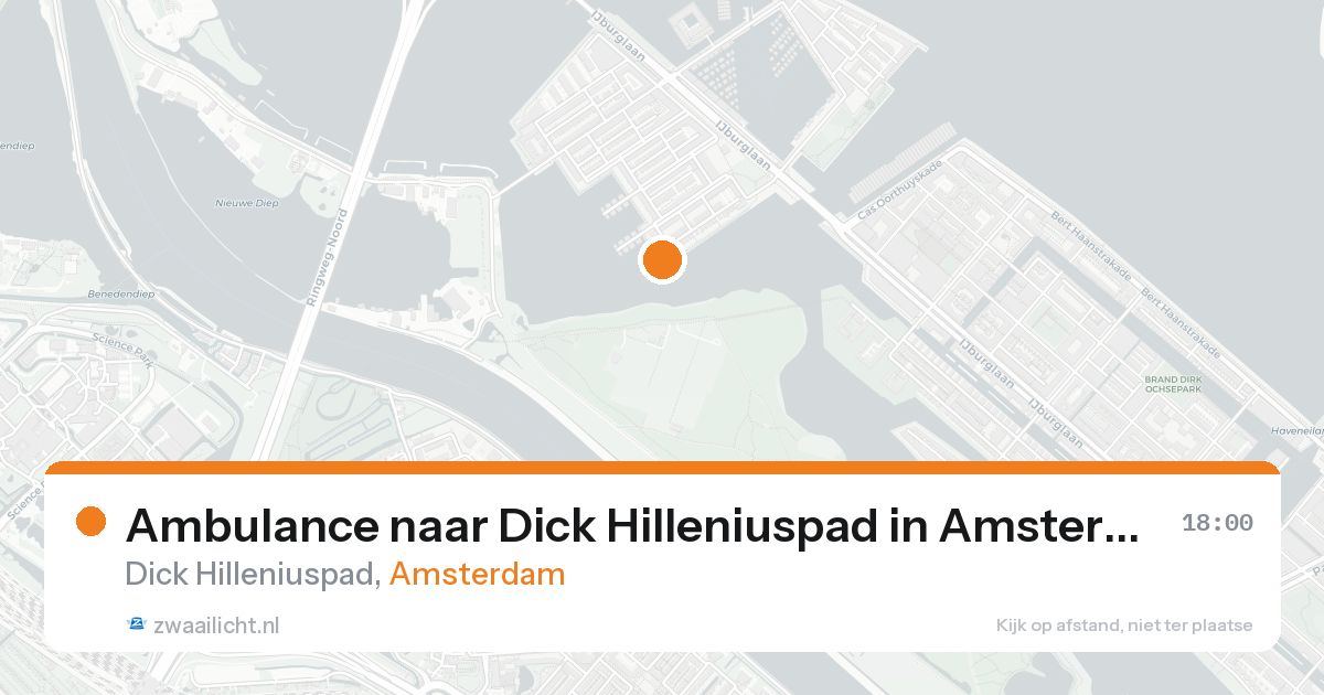 Ambulance naar Dick Hilleniuspad in Amsterdam — 31 jan 2026