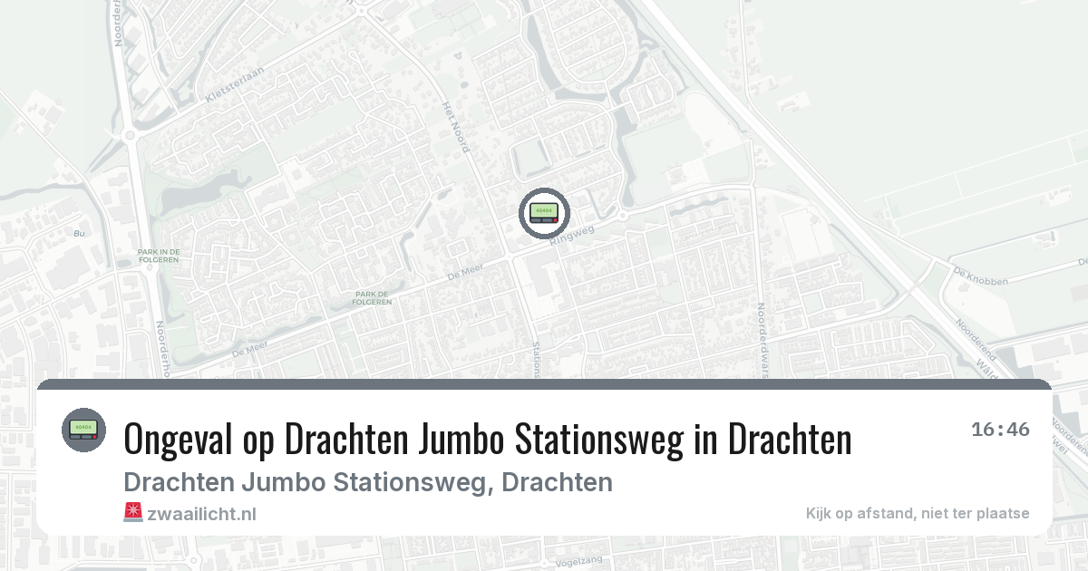 Ongeval op Drachten Jumbo Stationsweg in Drachten — 30 jan 2026