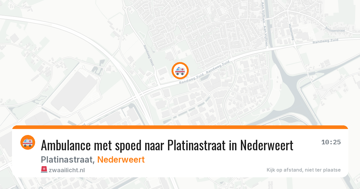 Ambulance met spoed naar Platinastraat in Nederweert — 6 jul 2026