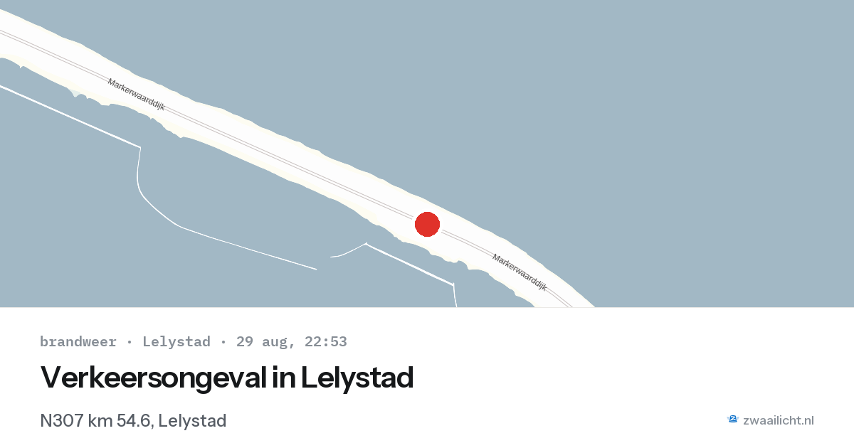 Verkeersongeval in Lelystad — 29 aug 2026