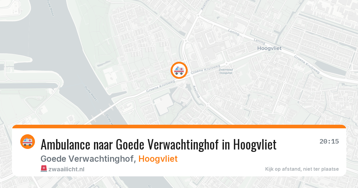 Ambulance naar Goede Verwachtinghof in Hoogvliet — 21 apr 2026