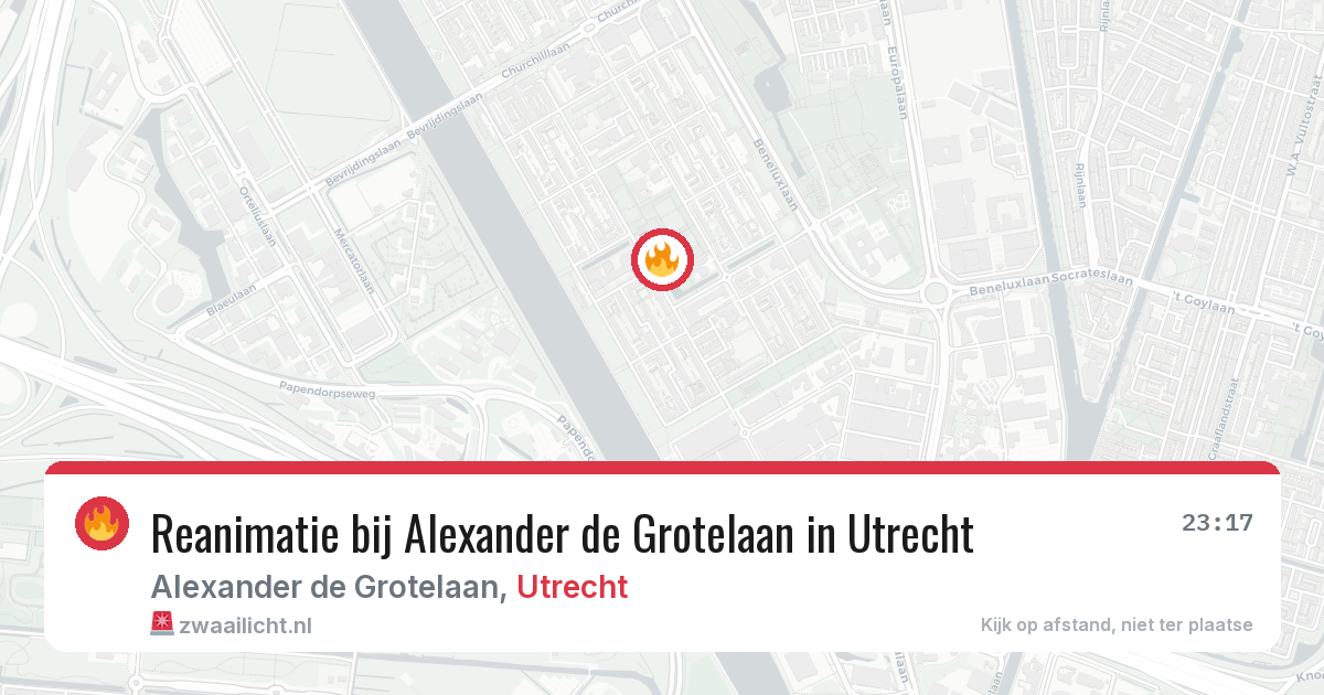 Reanimatie bij Alexander de Grotelaan in Utrecht — 5 mei 2026