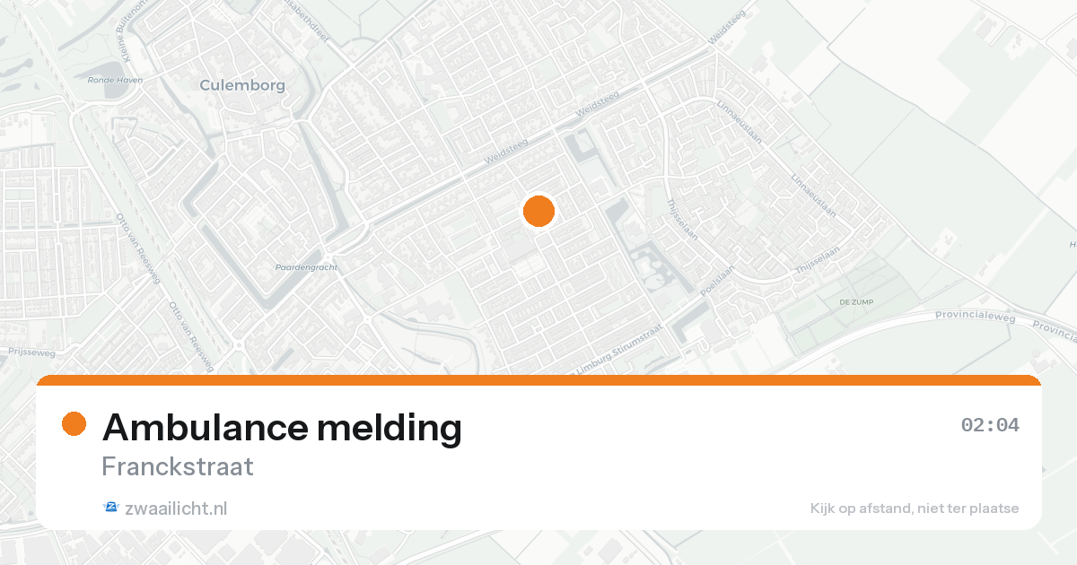 Ambulance melding — 31 jan 2026