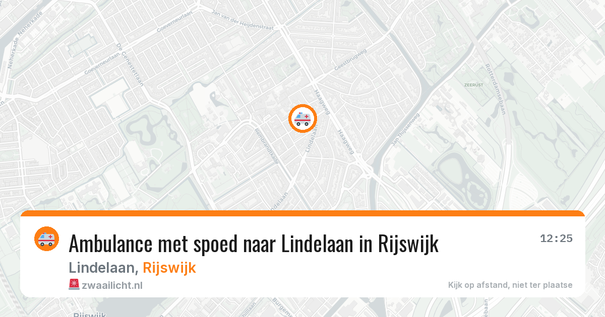 Ambulance met spoed naar Lindelaan in Rijswijk — 20 feb 2026