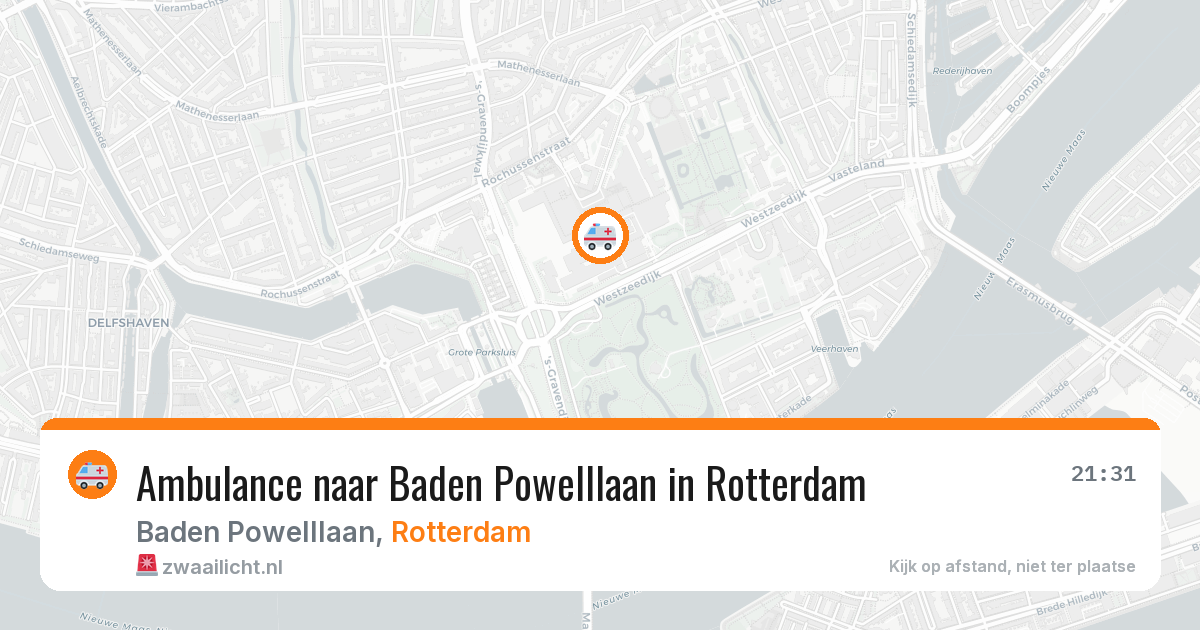 Ambulance naar Baden Powelllaan in Rotterdam — 26 jun 2026