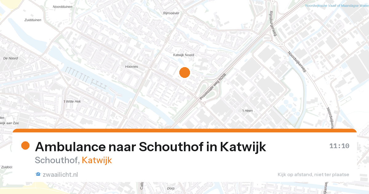 Ambulance naar Schouthof in Katwijk — 20 mei 2026