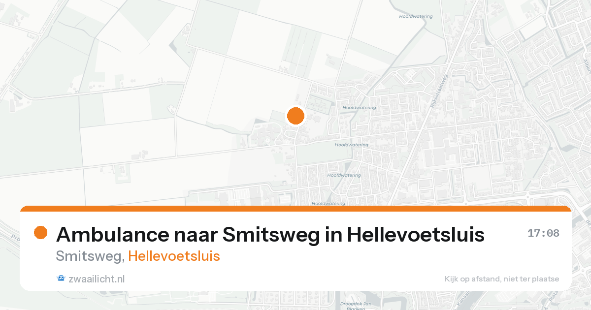 Ambulance naar Smitsweg in Hellevoetsluis — 18 aug 2026