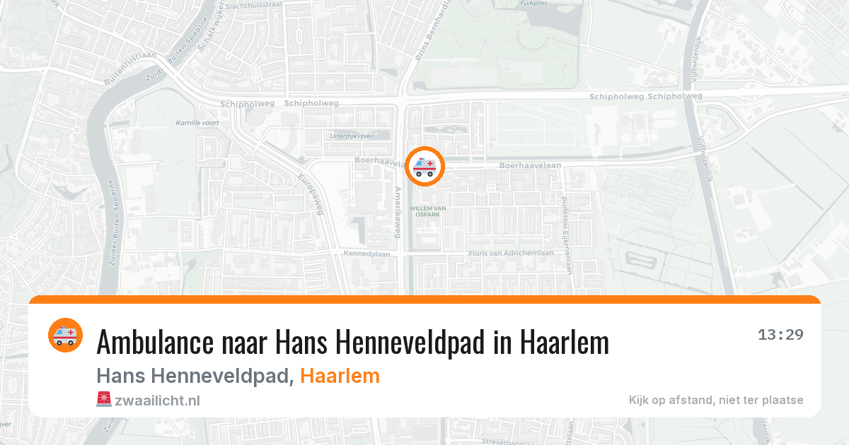 Ambulance naar Hans Henneveldpad in Haarlem — 11 apr 2026