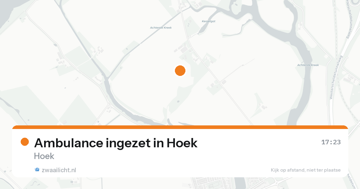 Ambulance ingezet in Hoek — 19 aug 2026