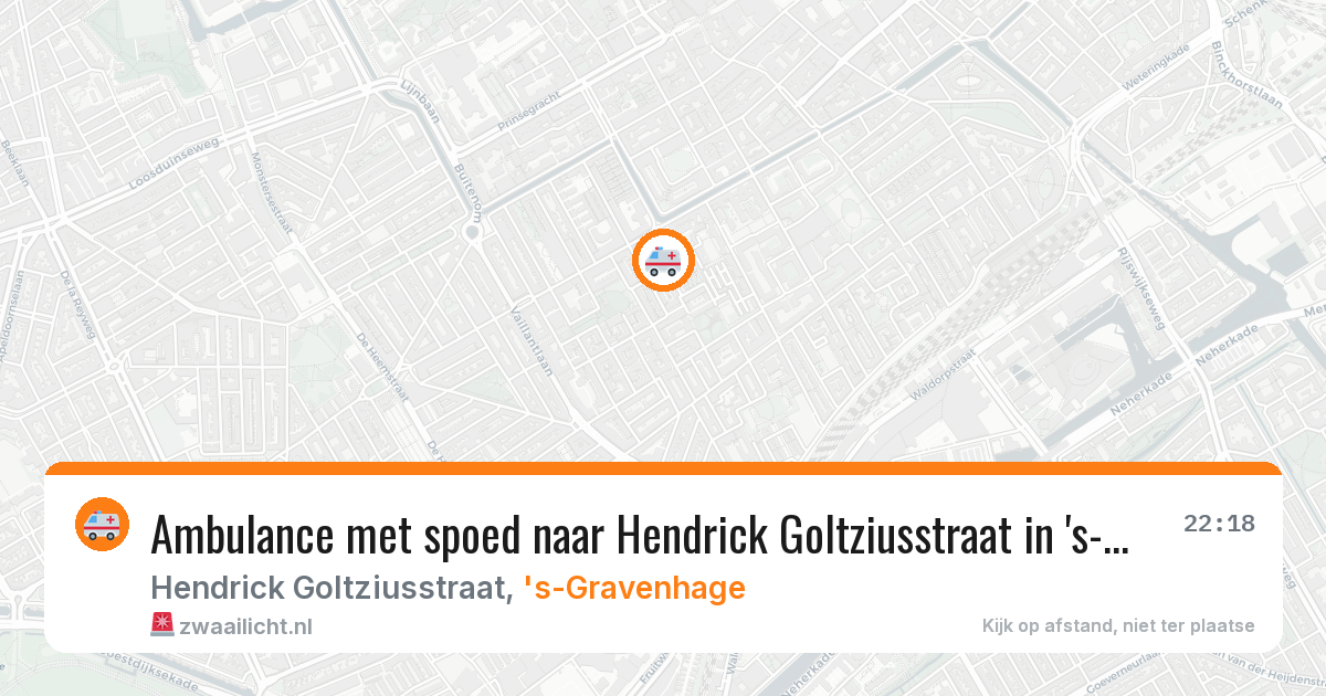Ambulance met spoed naar Hendrick Goltziusstraat in 's-Gravenhage — 15 apr 2026