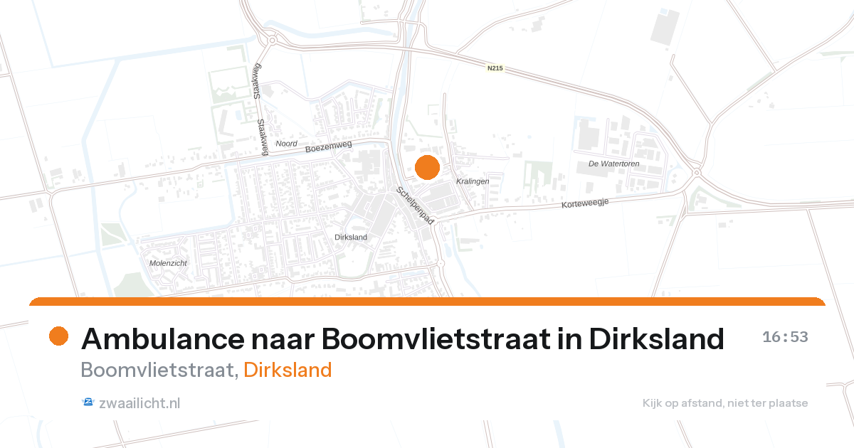 Ambulance naar Boomvlietstraat in Dirksland — 17 mrt 2026