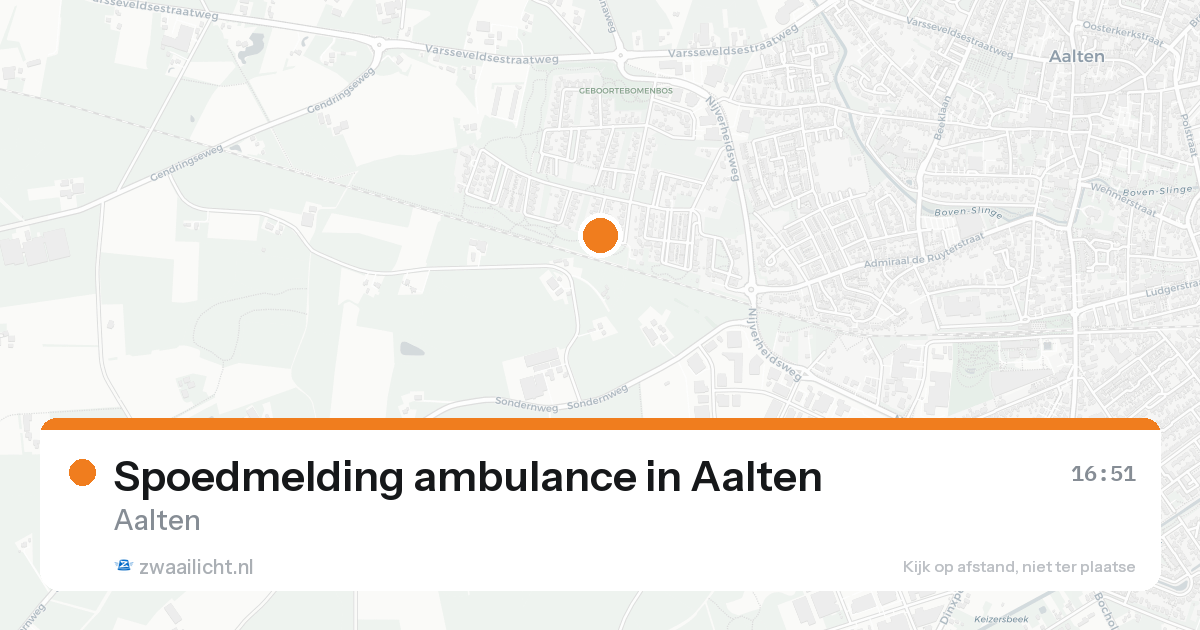 Spoedmelding ambulance in Aalten — 19 aug 2026