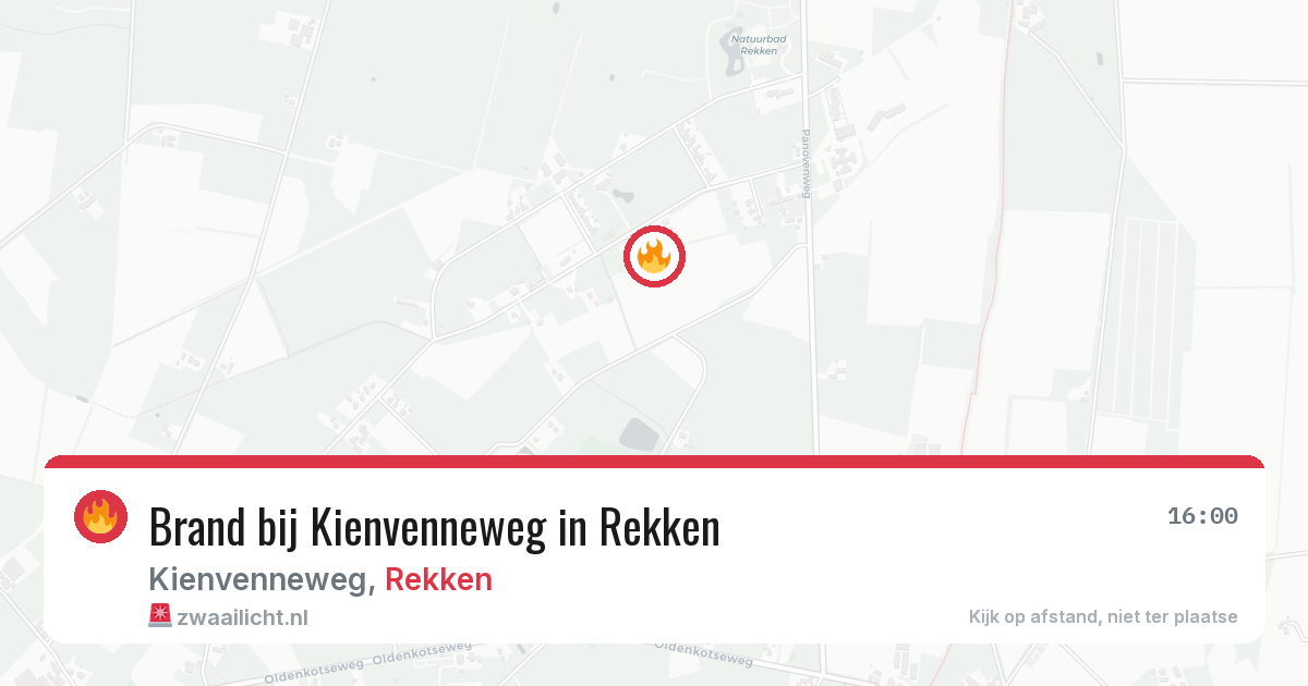 Brand bij Kienvenneweg in Rekken — 30 jul 2026