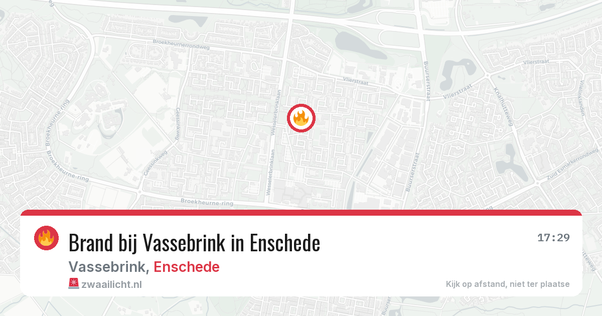 Brand bij Vassebrink in Enschede — 11 jul 2026
