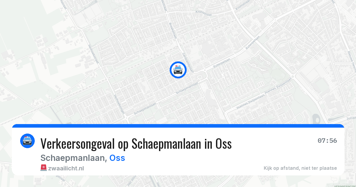 Verkeersongeval op Schaepmanlaan in Oss — 6 mei 2026