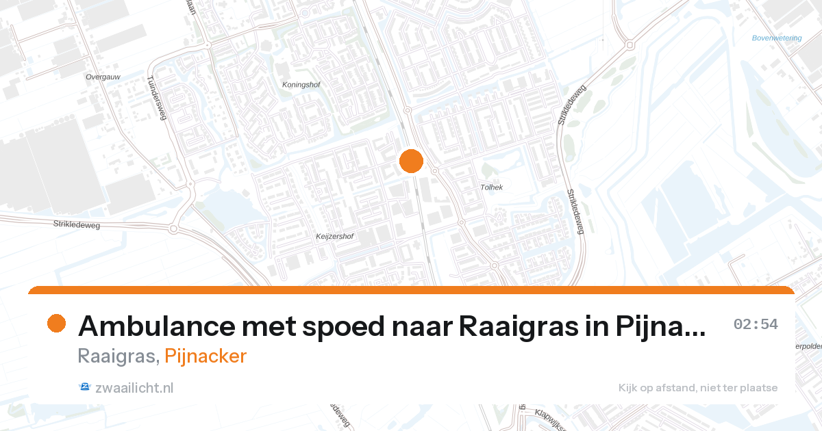 Ambulance met spoed naar Raaigras in Pijnacker — 16 apr 2026
