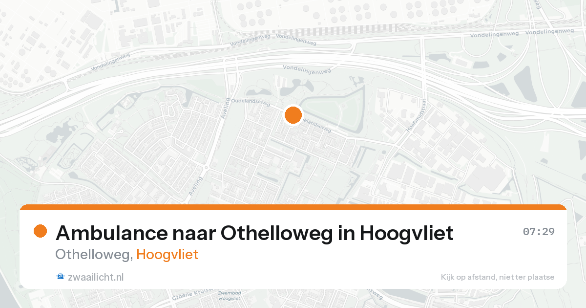 Ambulance naar Othelloweg in Hoogvliet — 8 feb 2026