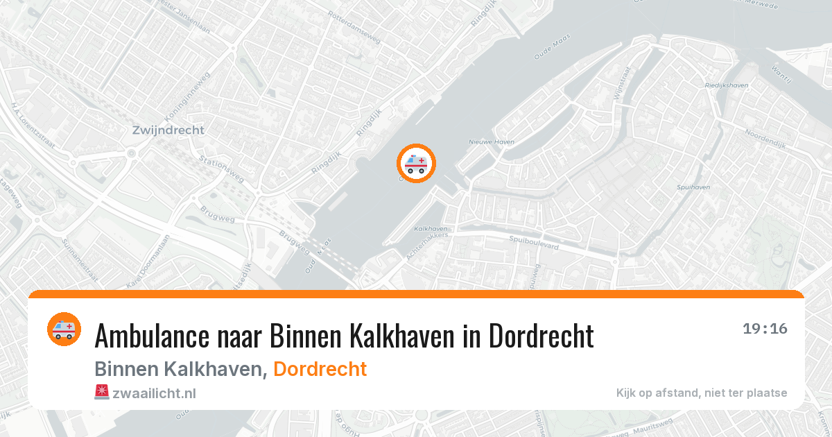 Ambulance naar Binnen Kalkhaven in Dordrecht — 3 jul 2026