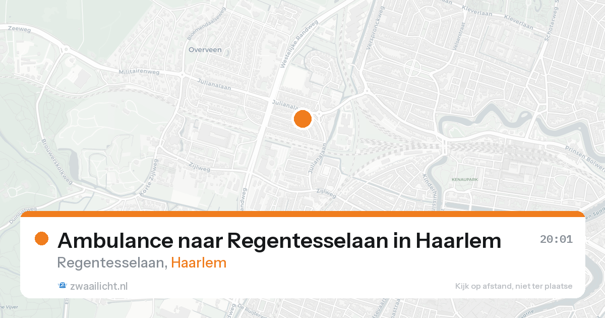 Ambulance naar Regentesselaan in Haarlem — 2 jun 2026