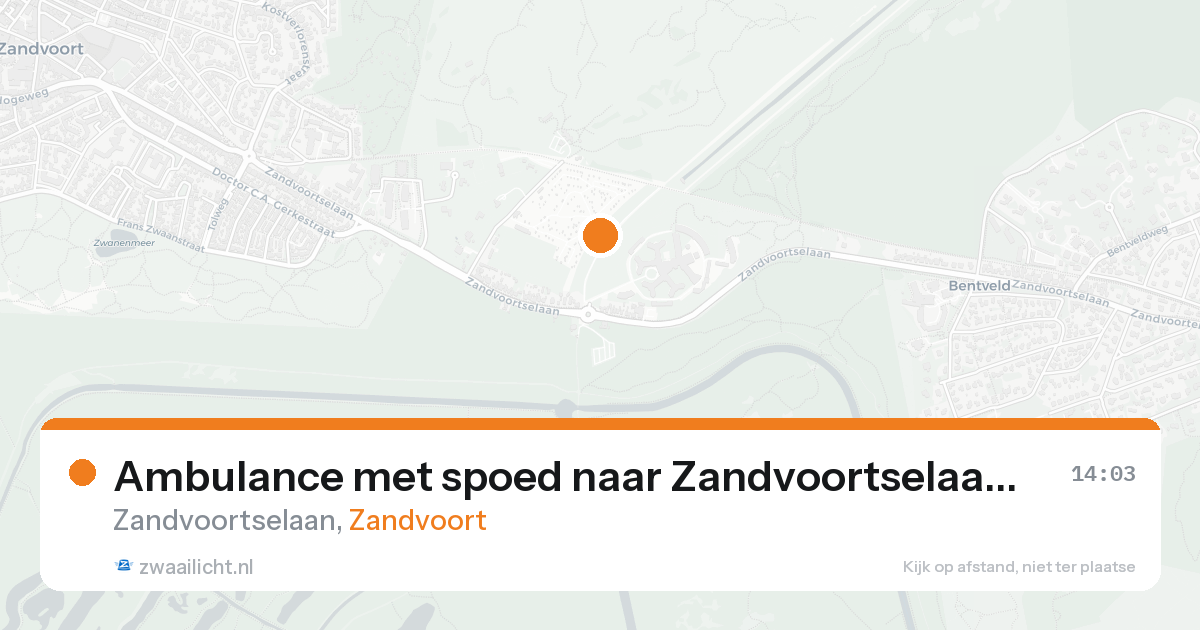 Ambulance met spoed naar Zandvoortselaan in Zandvoort — 29 mei 2026
