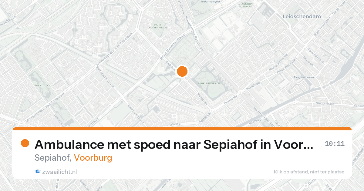 Ambulance met spoed naar Sepiahof in Voorburg — 8 feb 2026
