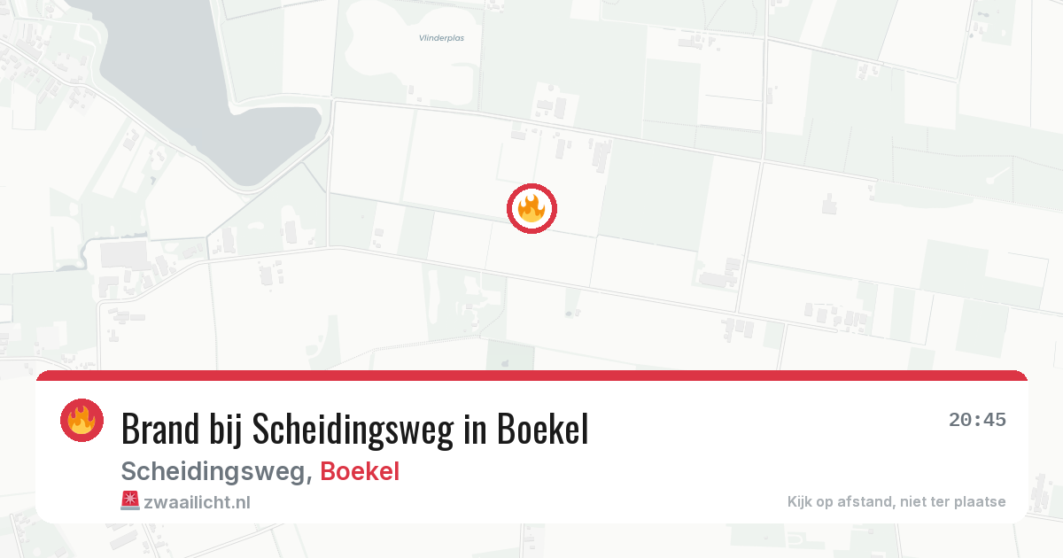 Brand bij Scheidingsweg in Boekel — 29 apr 2026
