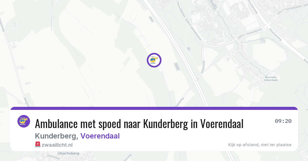 Ambulance met spoed naar Kunderberg in Voerendaal — 11 apr 2026