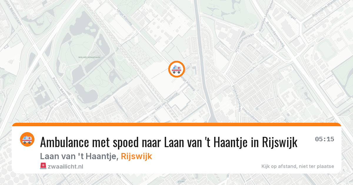 Ambulance met spoed naar Laan van 't Haantje in Rijswijk — 29 mei 2026