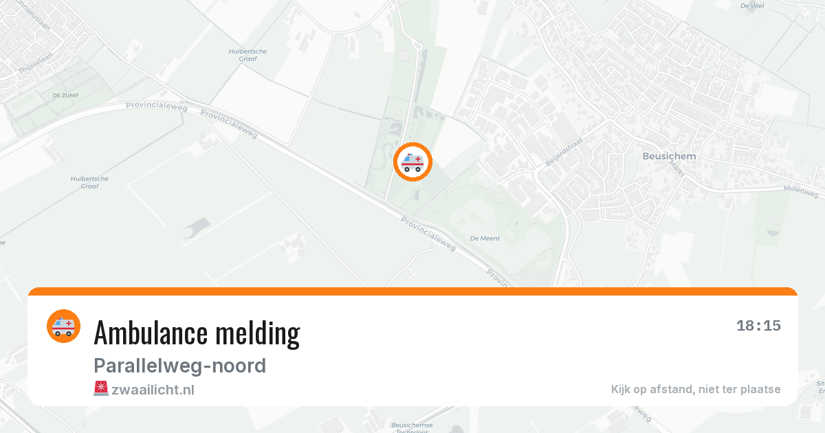 Ambulance melding — 13 jul 2026