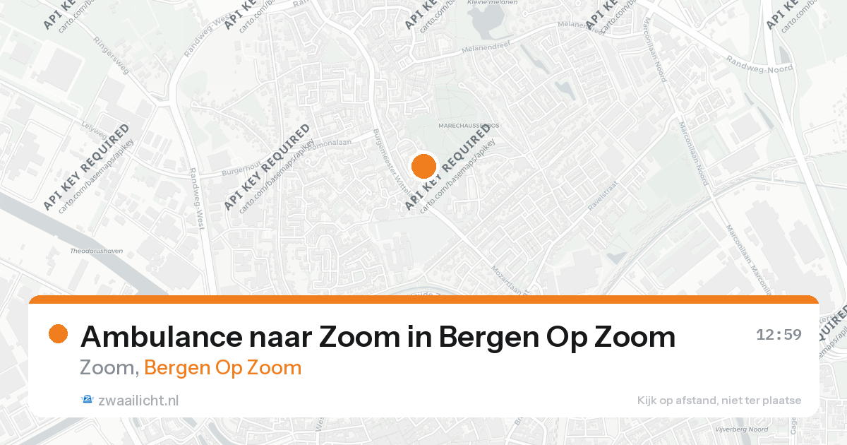 Ambulance naar Zoom in Bergen Op Zoom — 26 aug 2026