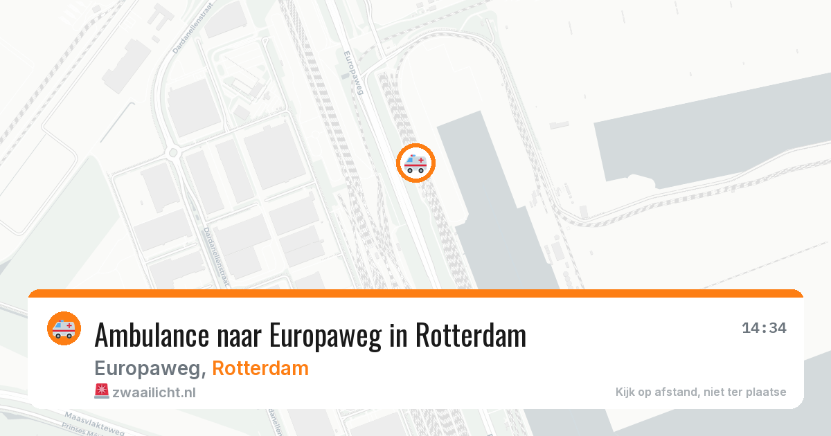 Ambulance naar Europaweg in Rotterdam — 11 aug 2026