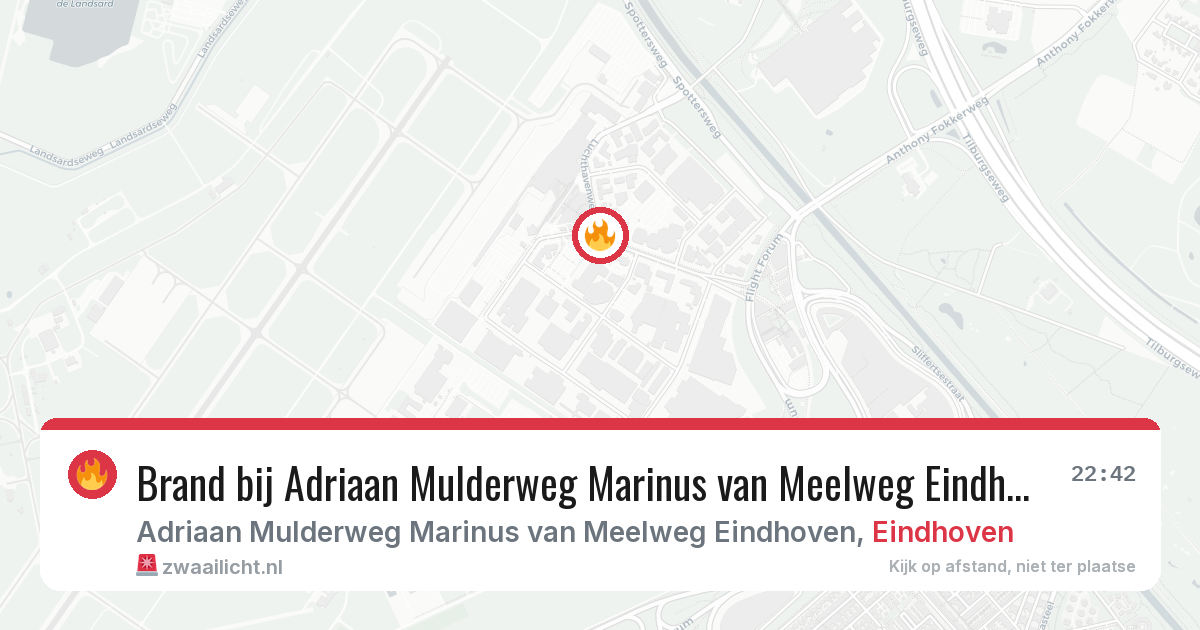 Brand bij Adriaan Mulderweg Marinus van Meelweg Eindhoven in Eindhoven — 25 jun 2026