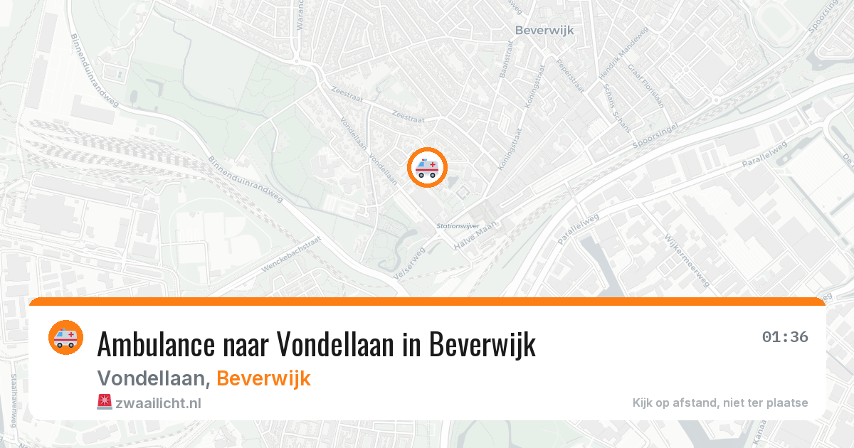 Ambulance naar Vondellaan in Beverwijk — 29 jan 2026