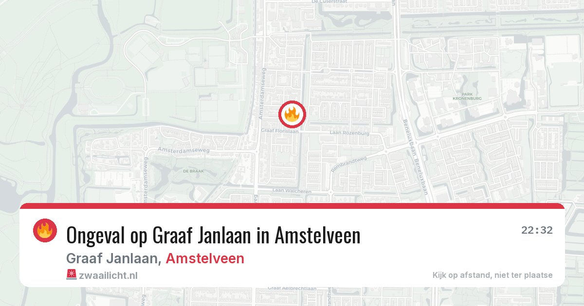 Ongeval op Graaf Janlaan in Amstelveen — 23 mei 2026