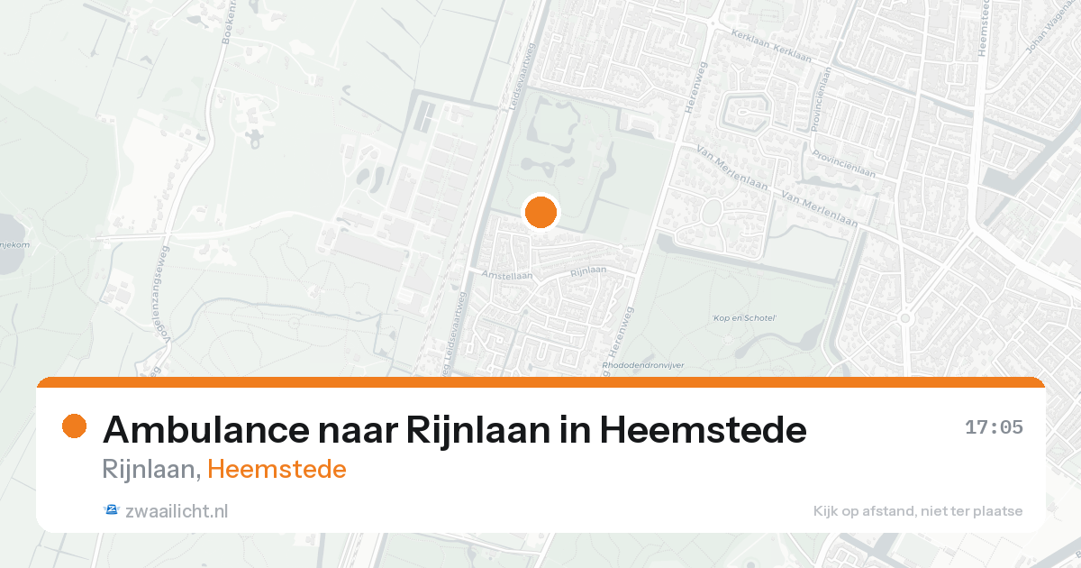 Ambulance naar Rijnlaan in Heemstede — 14 aug 2026