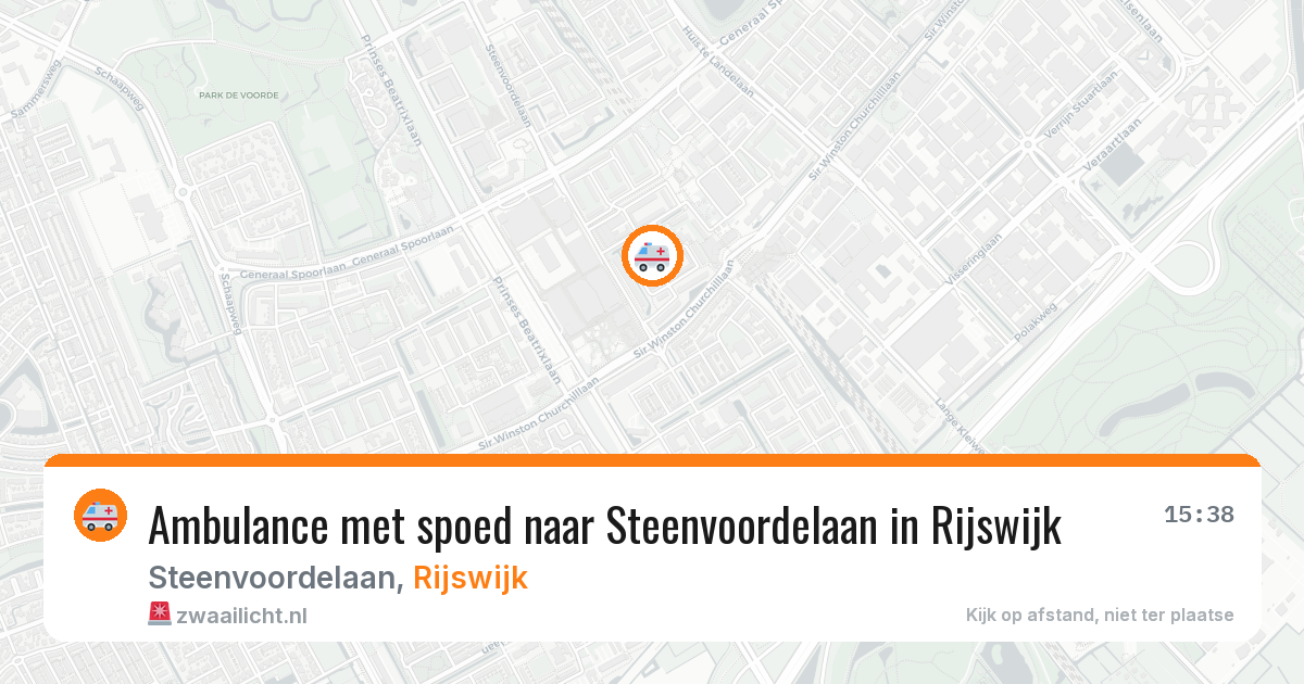 Ambulance met spoed naar Steenvoordelaan in Rijswijk — 16 jan 2026