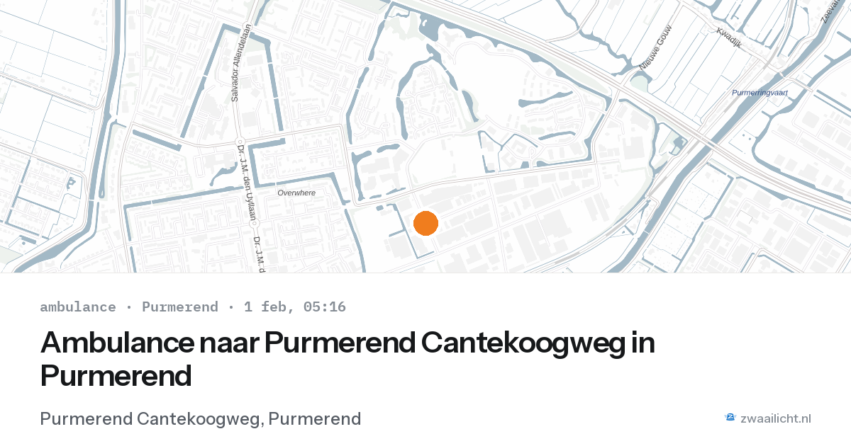 Ambulance naar Purmerend Cantekoogweg in Purmerend — 1 feb 2026