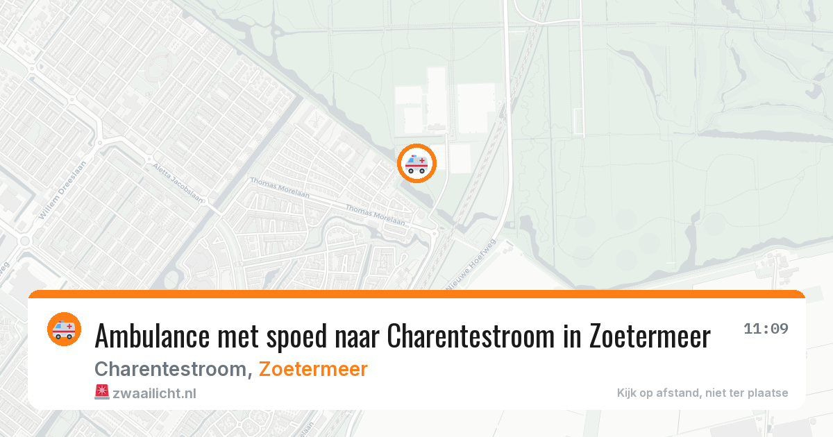Ambulance met spoed naar Charentestroom in Zoetermeer — 1 apr 2026