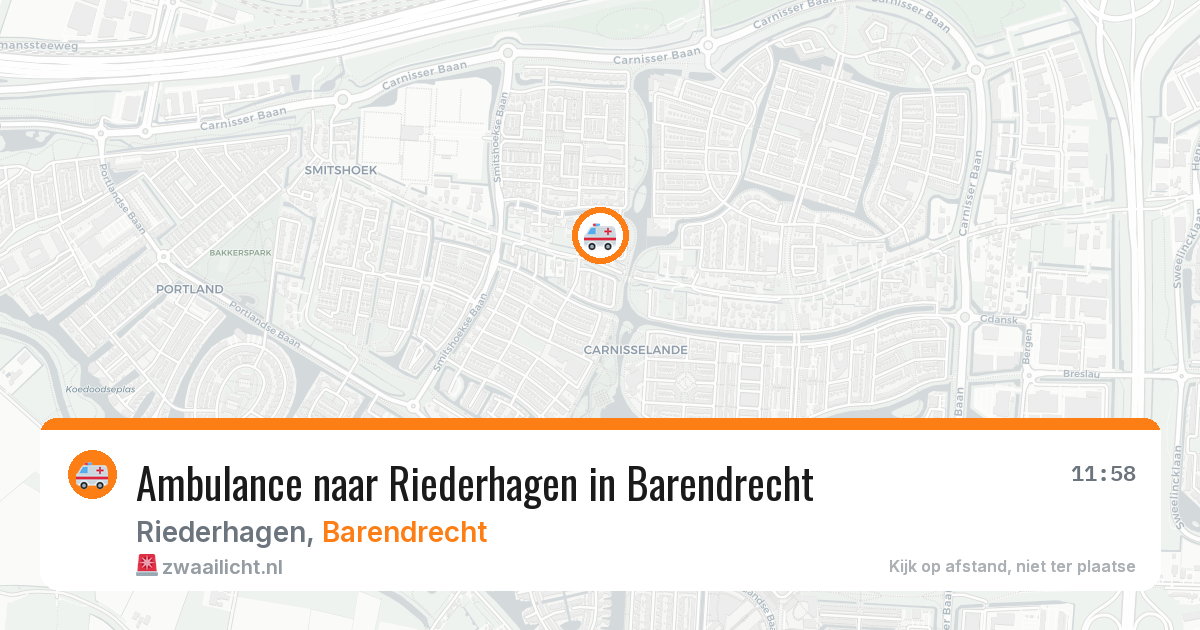 Ambulance naar Riederhagen in Barendrecht — 7 jun 2026