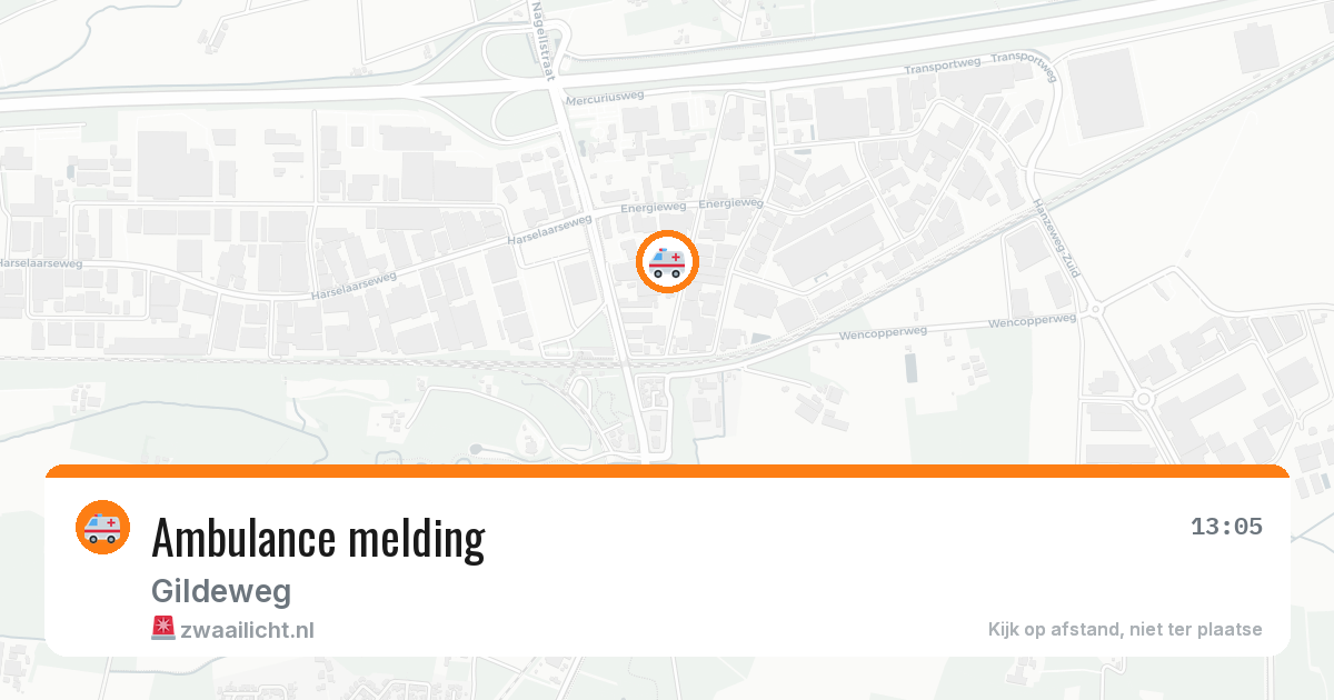 Ambulance melding — 3 aug 2026