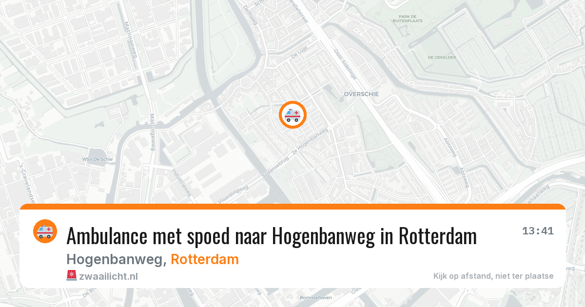 Ambulance met spoed naar Hogenbanweg in Rotterdam — 28 mrt 2026
