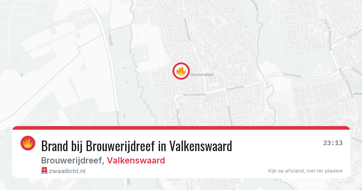 Brand bij Brouwerijdreef in Valkenswaard — 20 jun 2026