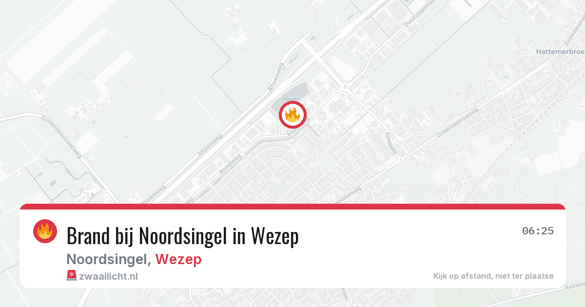 Brand bij Noordsingel in Wezep — 31 mei 2026